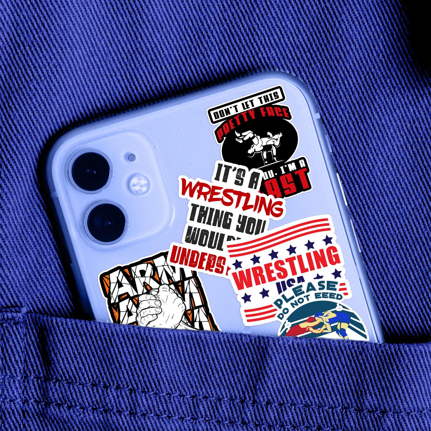 Wrestling Stickers: MMA Legends, Skills Decals - 10 Pcs