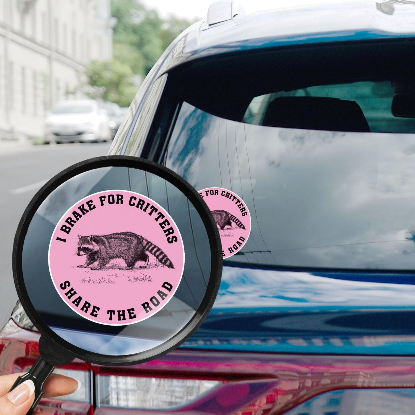 Brake for Critters Sticker (Pack of 2pcs 3 inches) - Waterproof Vinyl Decal