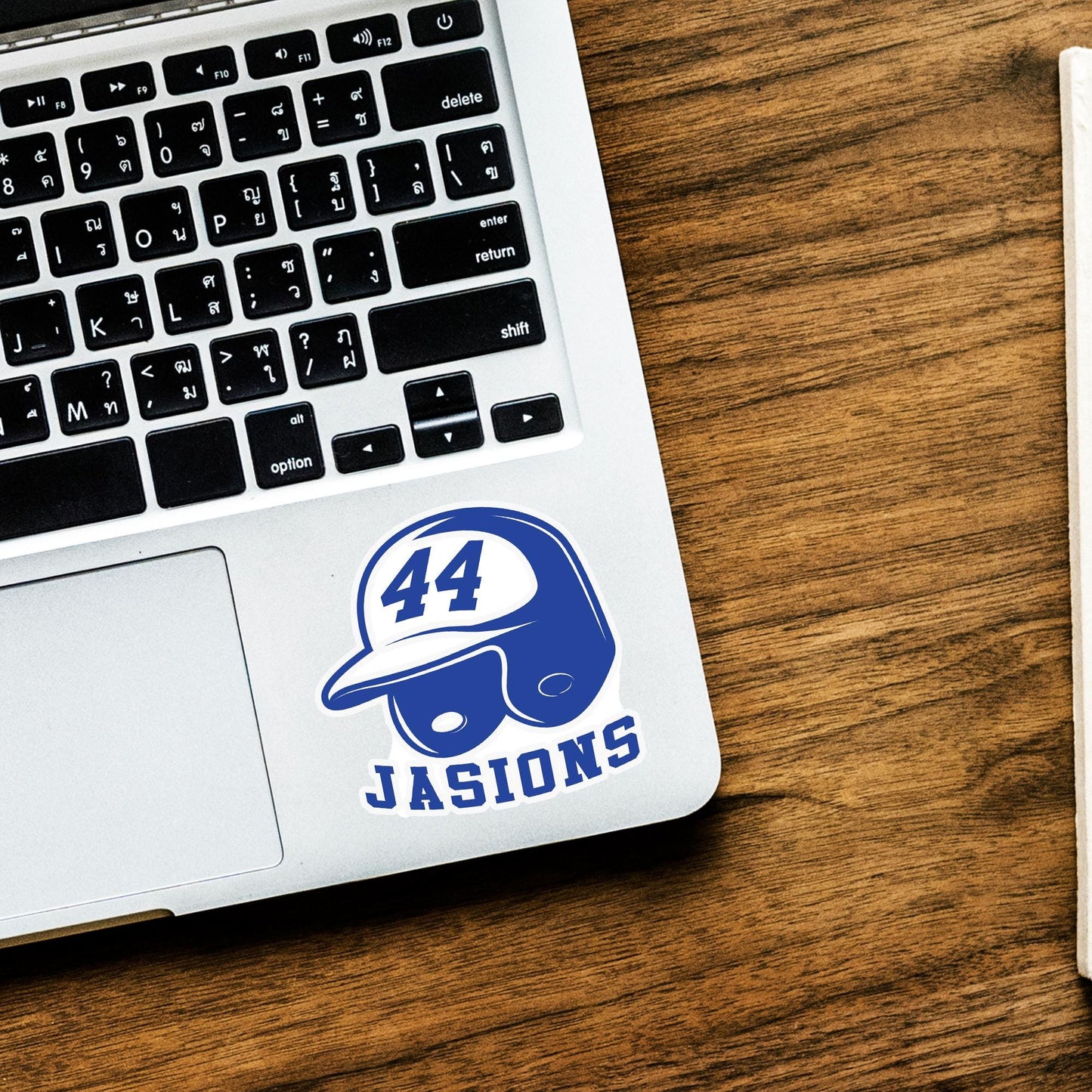 Custom Baseball Name Sticker: Personalized Vinyl Decal for Helmet, Laptop