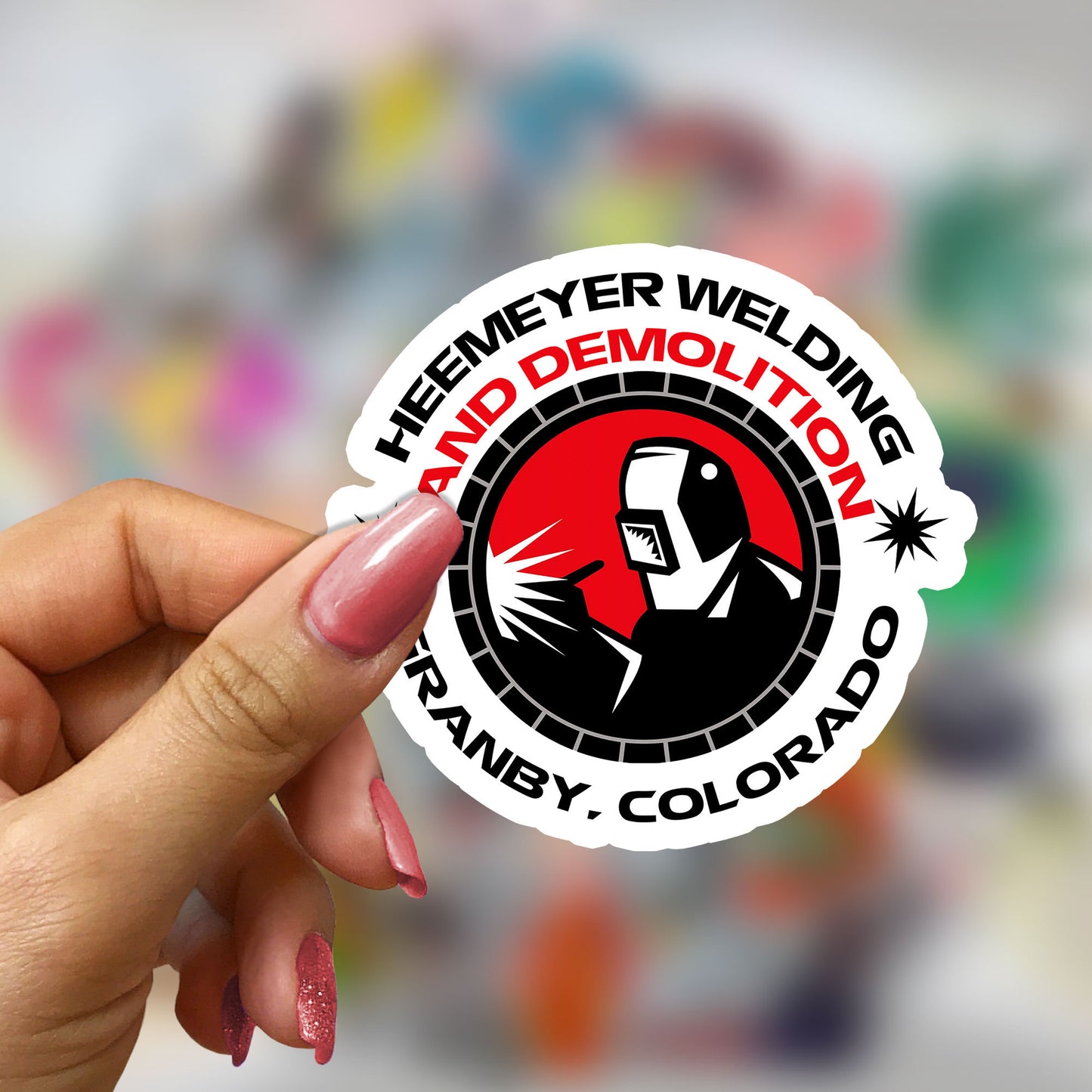 Heemeyer Welding Demolition Sticker: Weatherproof Vinyl Decal