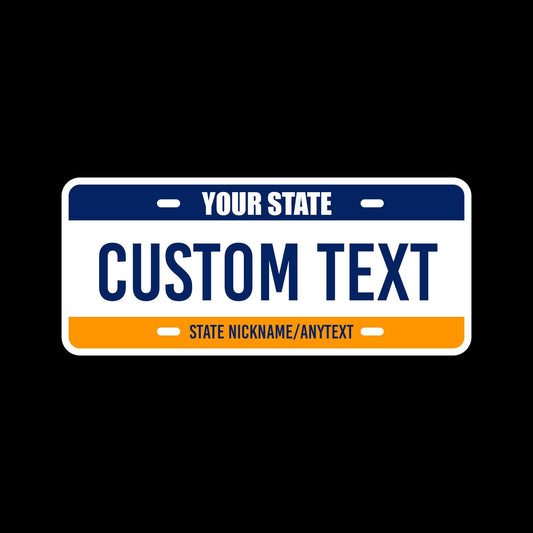 Custom Text Waterproof Vinyl Sticker - Laptop, Car, Bumper