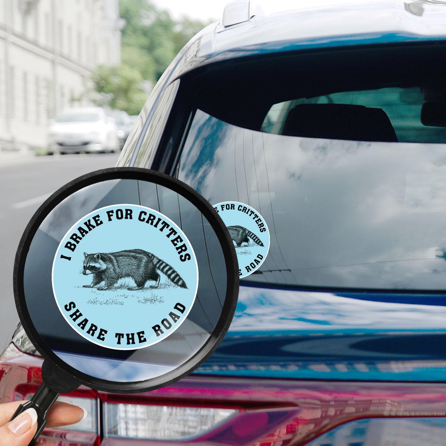 I Brake For Critters Sticker Waterproof Vinyl Decal for Car Helmet Funny Bumper Stickers