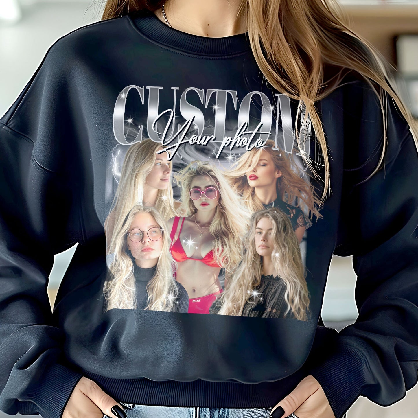 Personalized 90s Rap Tee PNG: Custom Bootleg Shirt Design (Digital File)