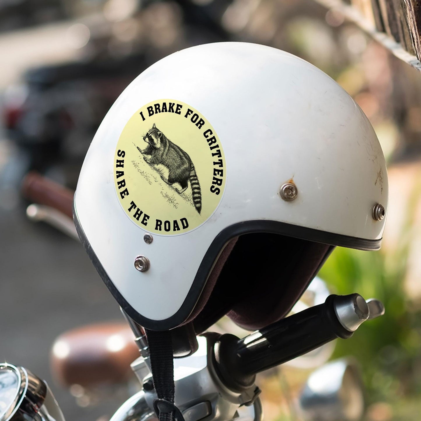 I Brake For Critters Sticker Waterproof Vinyl Decal for Car Helmet Funny Bumper Stickers