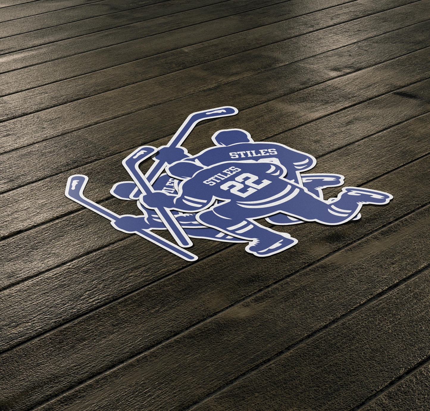 Custom Hockey Player Sticker: Personalized Celebration Decal