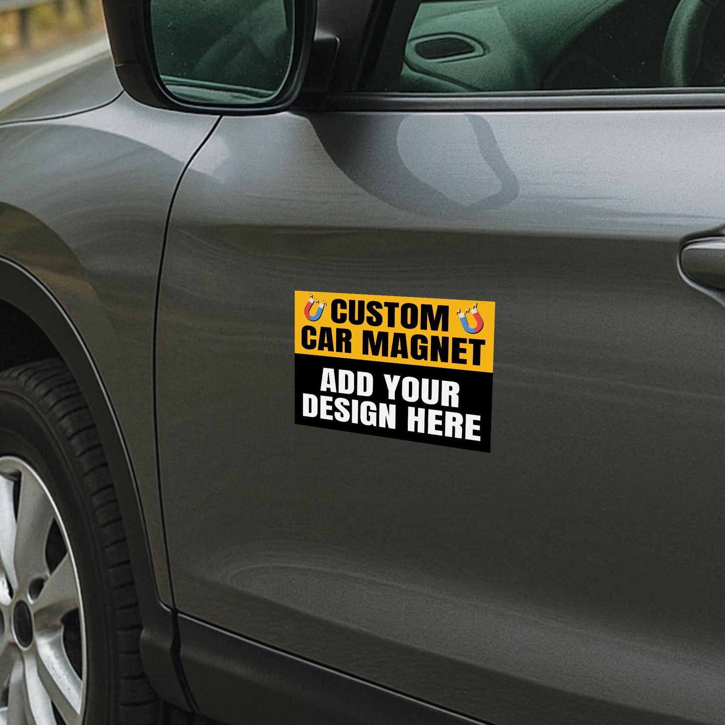 Custom Car Magnet Sticker: Weatherproof Magnet Decal for Car, Truck Van Bumper, Made in USA