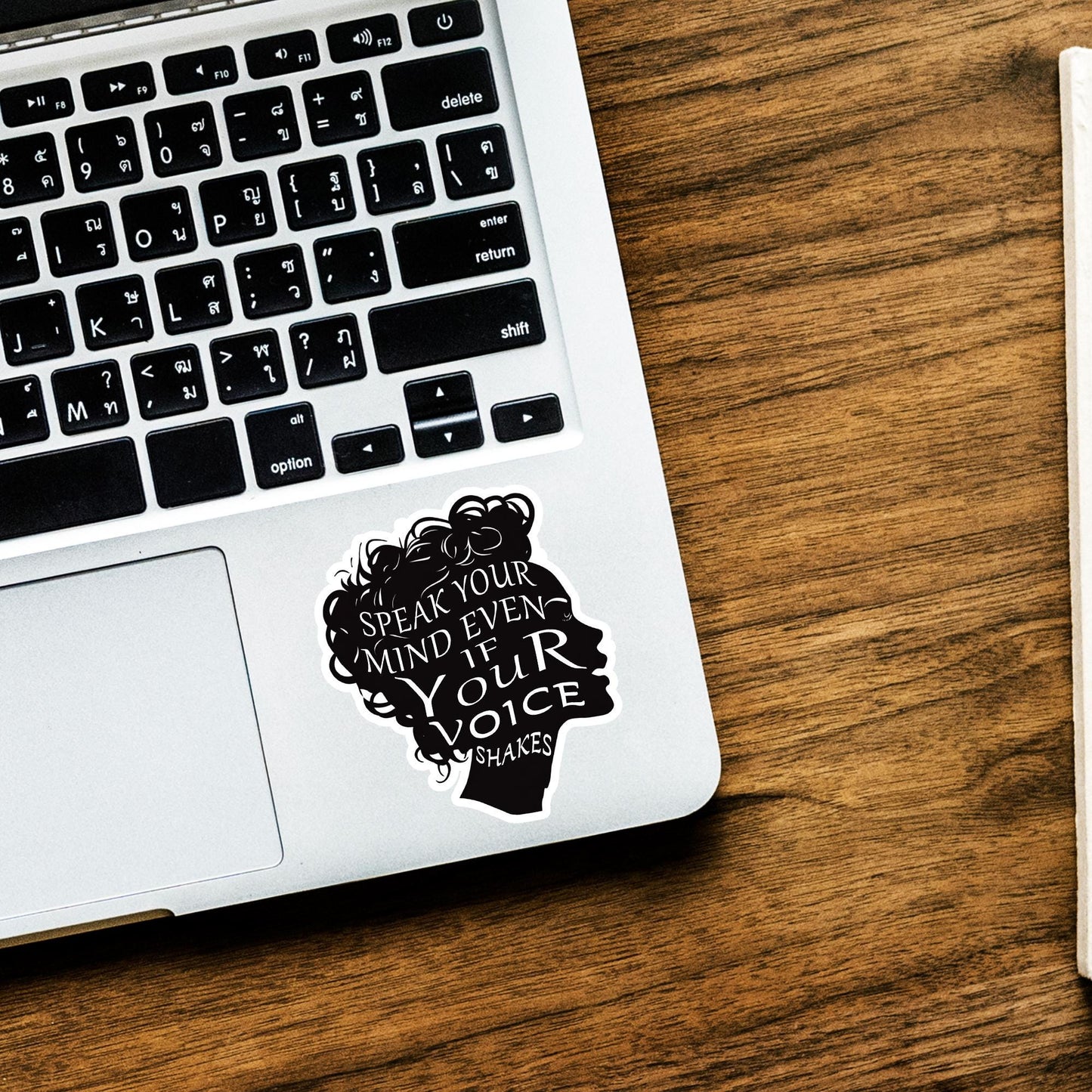 Speak Your Mind RBG Quote Sticker: Feminist Vinyl Decal