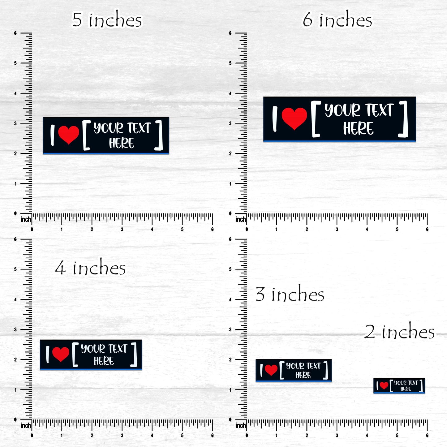 Personalized I Love [CUSTOM TEXT] Sticker, Custom Bumper Sticker: Funny Car Decal, Ideal Gift Sticker for Woman, Man